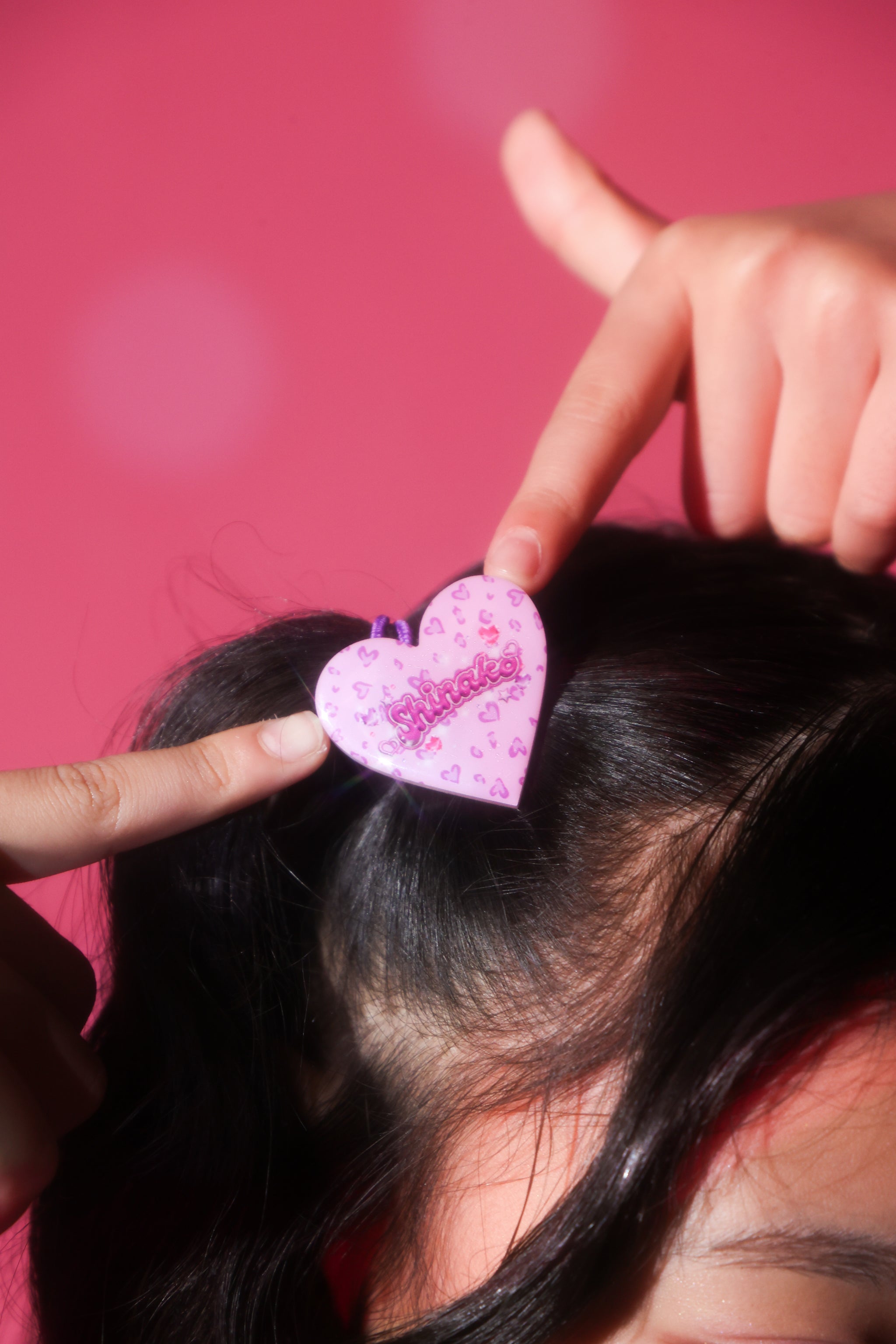 しなこヘアやツインテールにピッタリ！ブレスレットにもなるハート