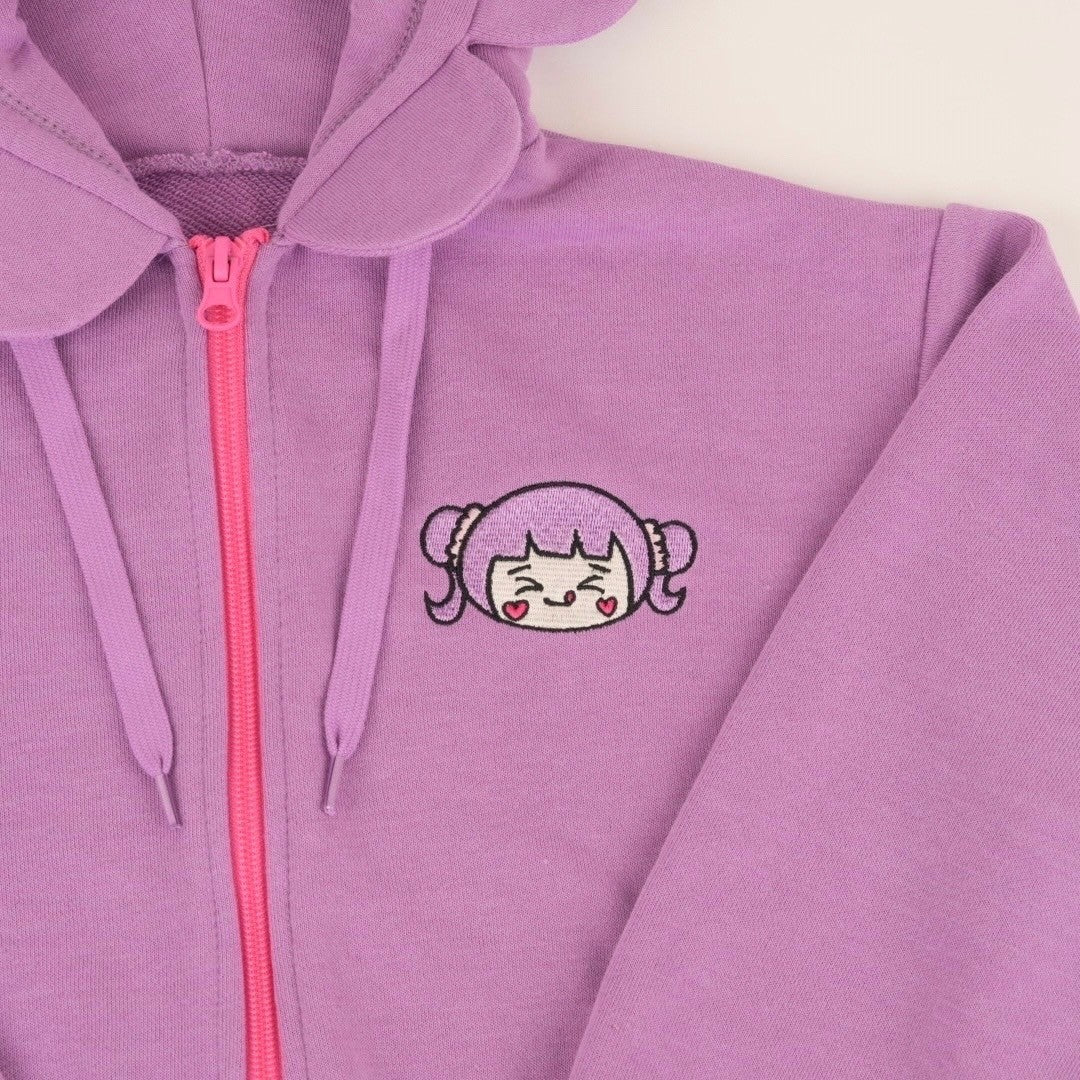 フードを被ったらお花になれちゃう？！ジップ付きしなこフラワー